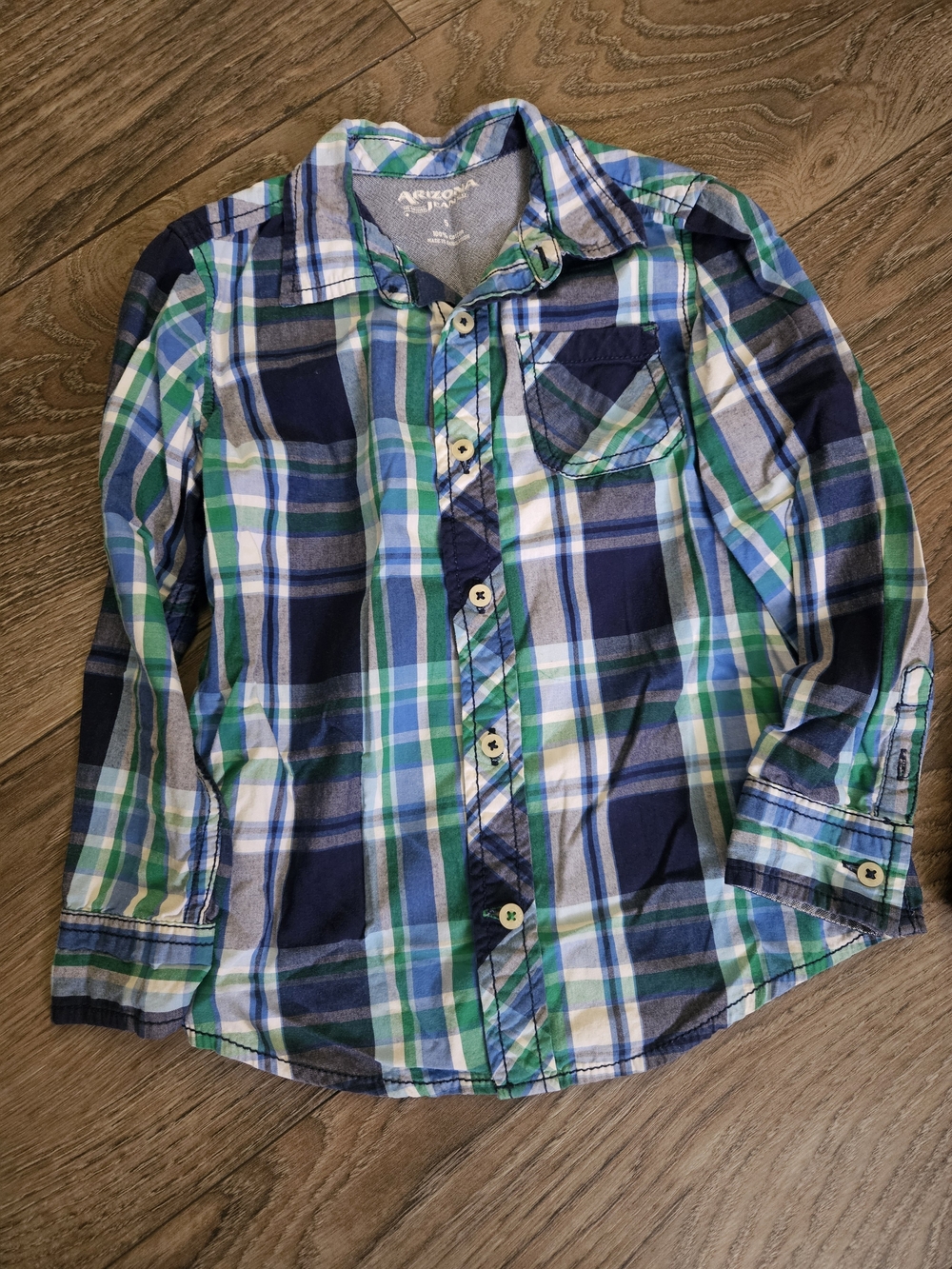 Gray Hooded Long Sleeve + 2 Plaid Shirts  Bundle - Picture 3 of 4